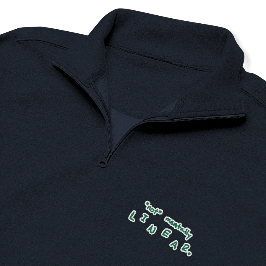 *not* mentally linear. (kelly bubble design) embroidered quarter zip product image (11)