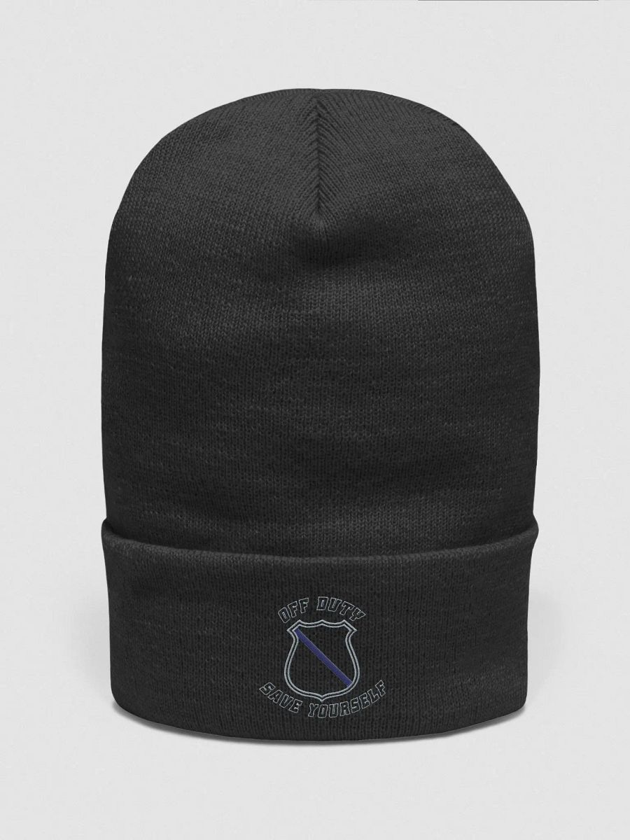 "Off Duty, Save Yourself" Police Beanie product image (5)