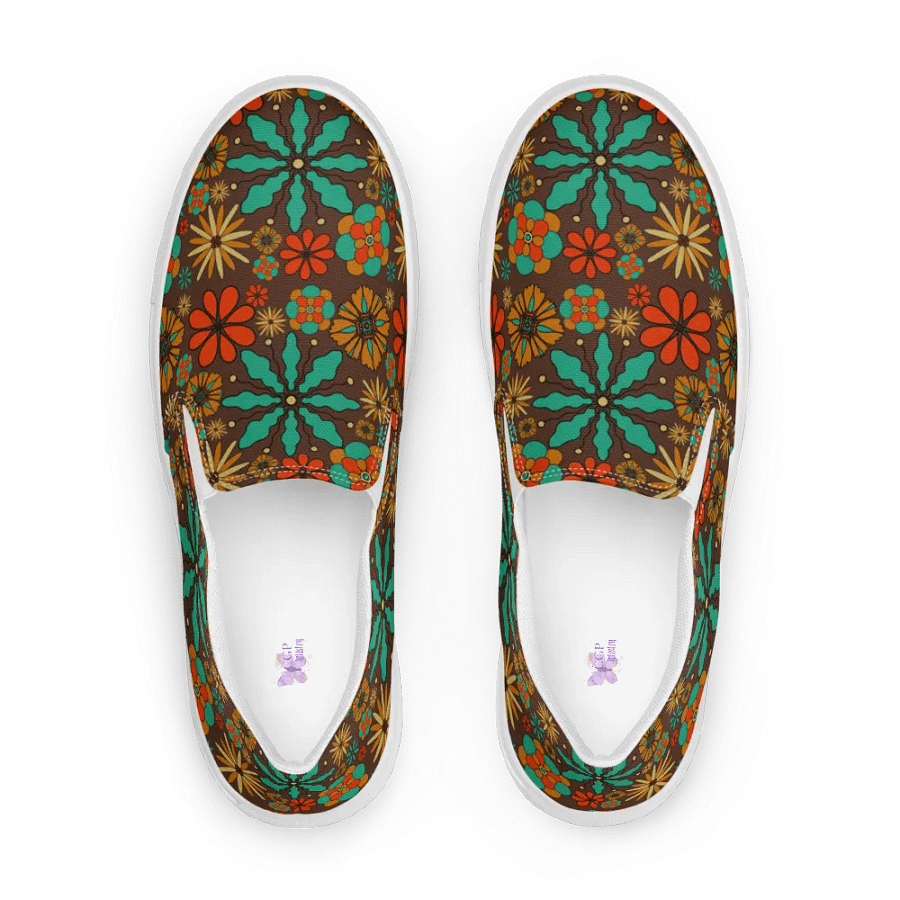 Retro Inspired Floral Canvas Shoes product image (3)