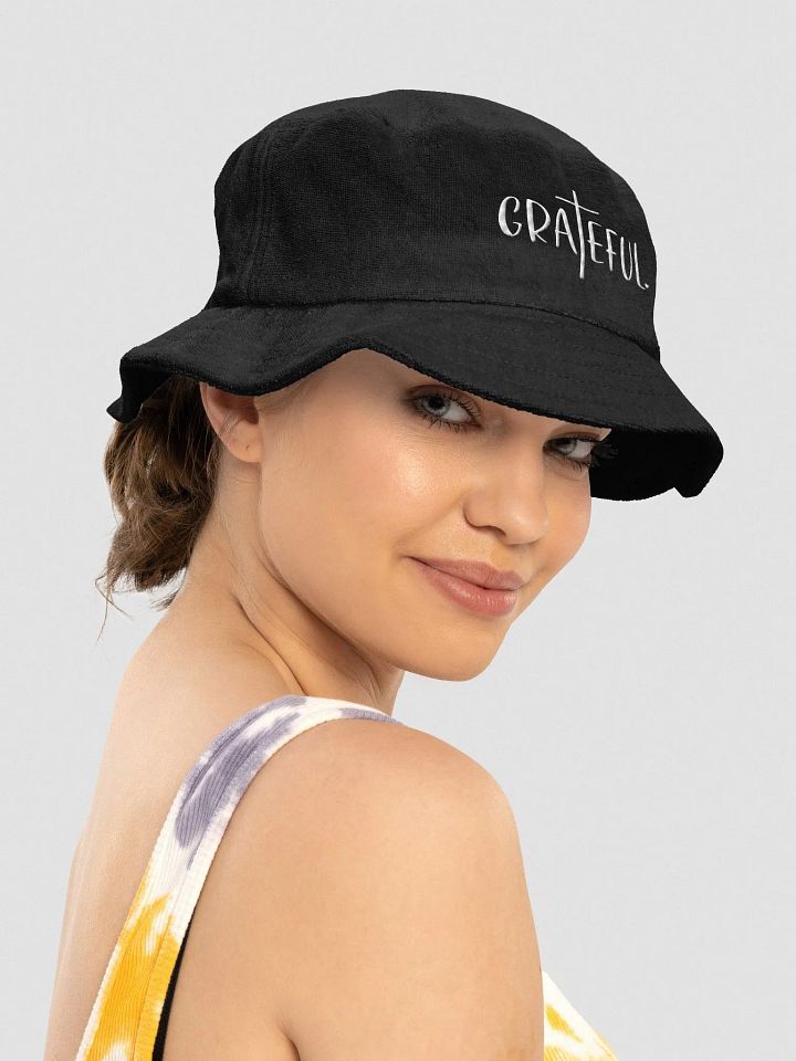 Grateful Vibes Terry Cloth Bucket Hat product image (2)