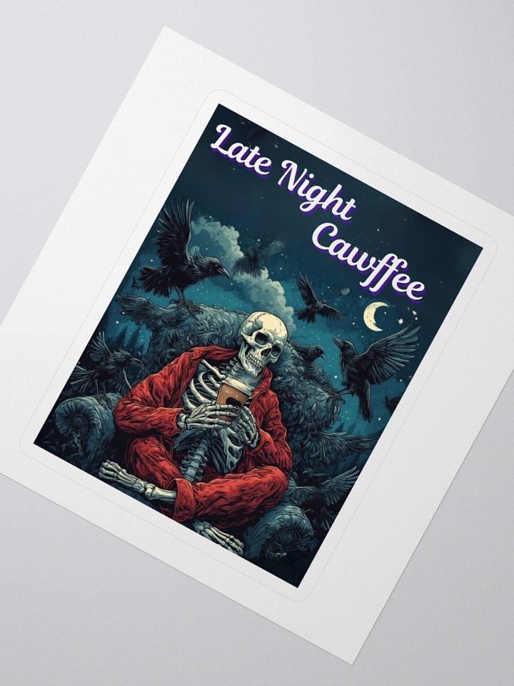 Late Night Caw-ffee Stickers! product image (2)
