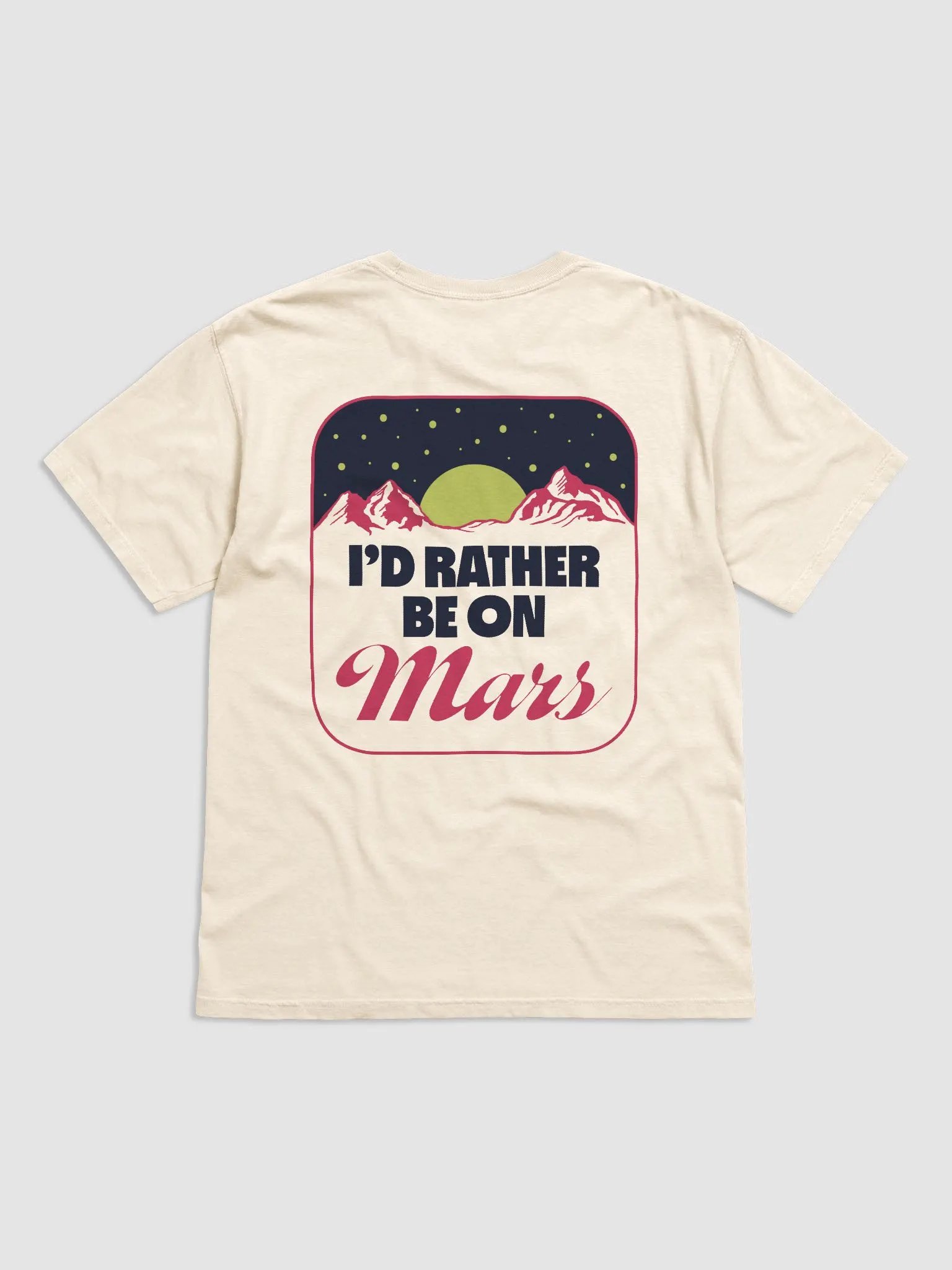 Rather Be On Mars Cotton T-shirt product image (1)