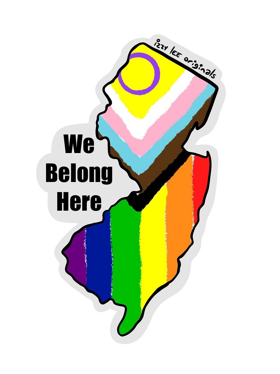We Belong Here Sticker - New Jersey product image (2)