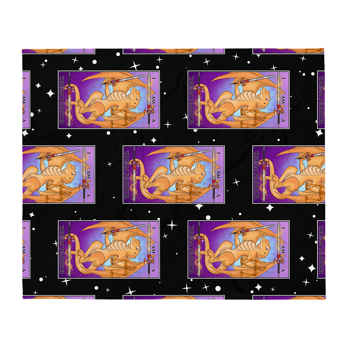 Day of the Dragon "Justice" Tarot Card Throw Blanket product image (2)