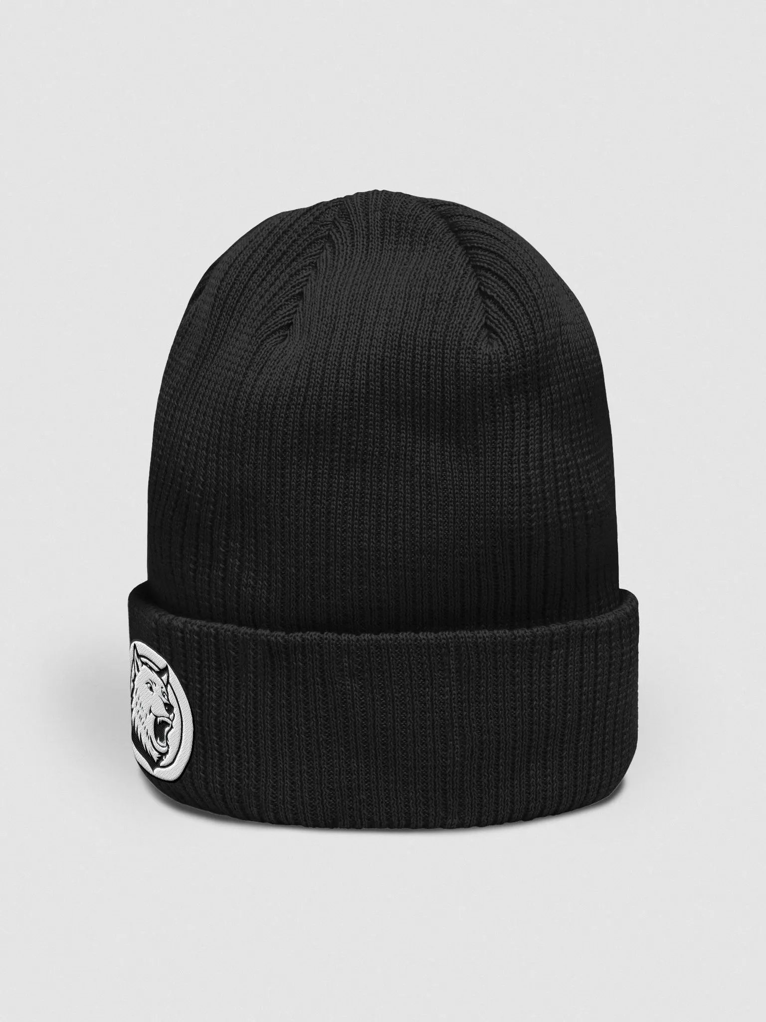 Neon Wolf Circle Graphic Beanie product image (2)
