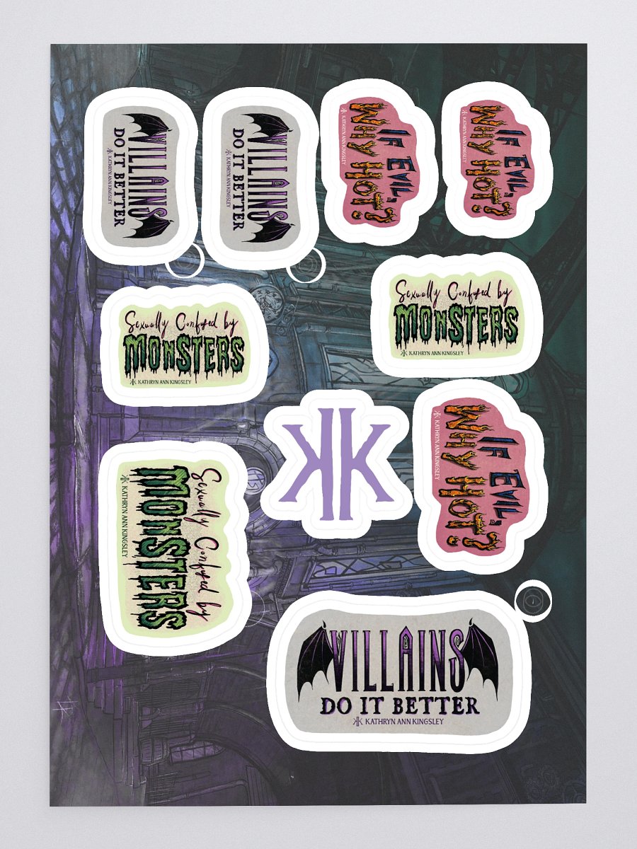 Snarky Branded Sayings Sticker Sheets product image (3)