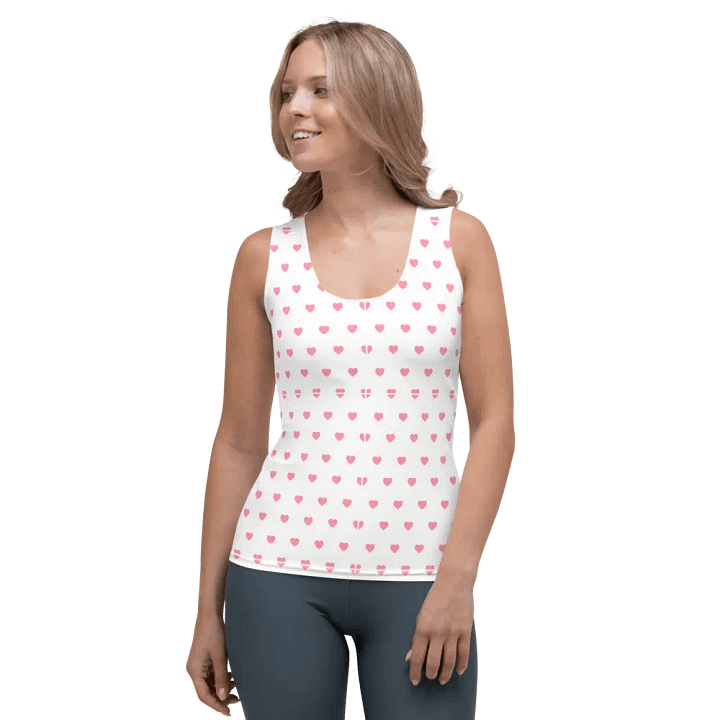 Pastel Heart Seamless Pattern Women's Tank Top - V10 product image (1)