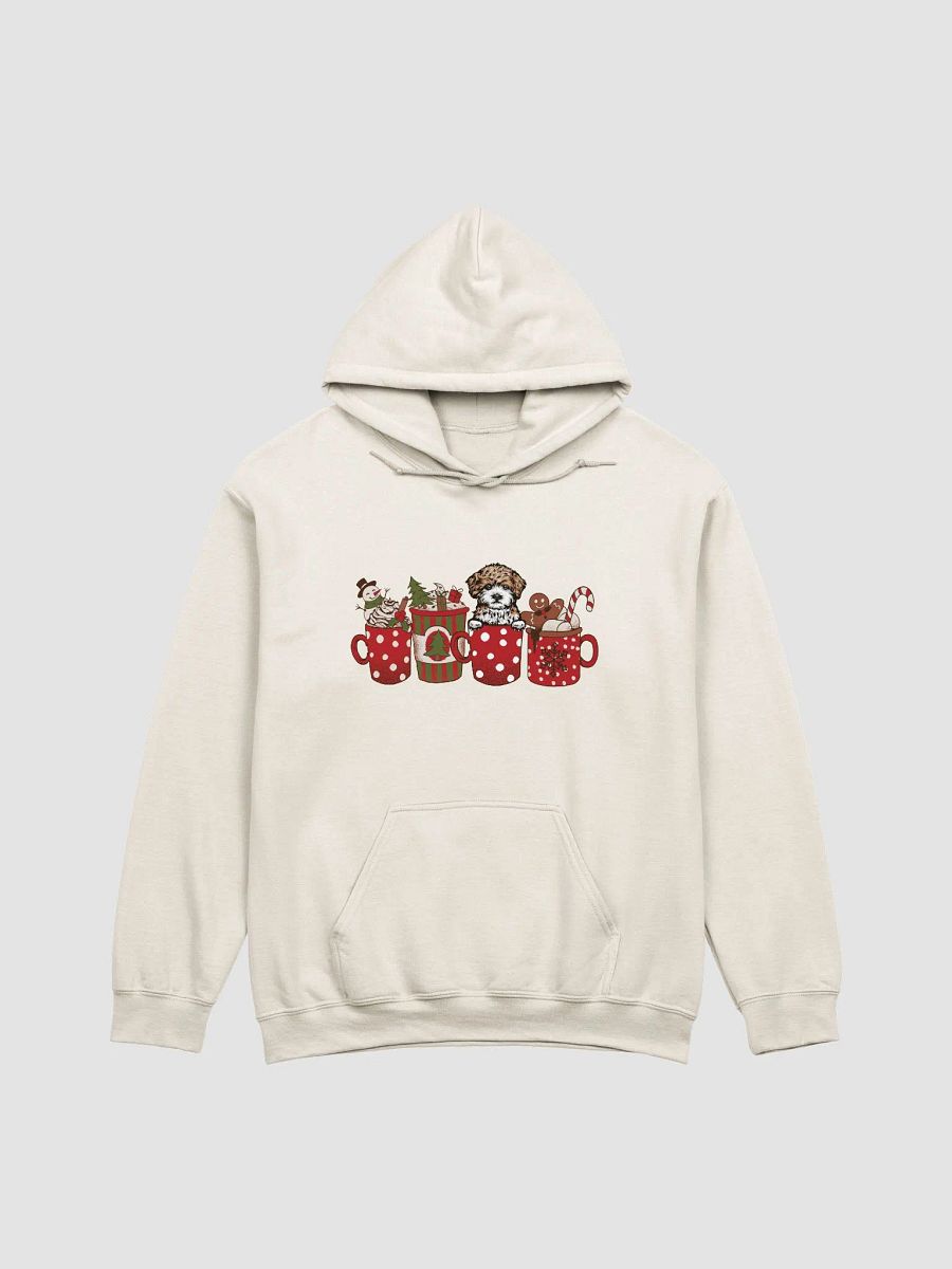 Cute Maltipoo in a Christmas Cup Hooded Sweatshirt | Funny Christmas Pup in a Cup product image (19)