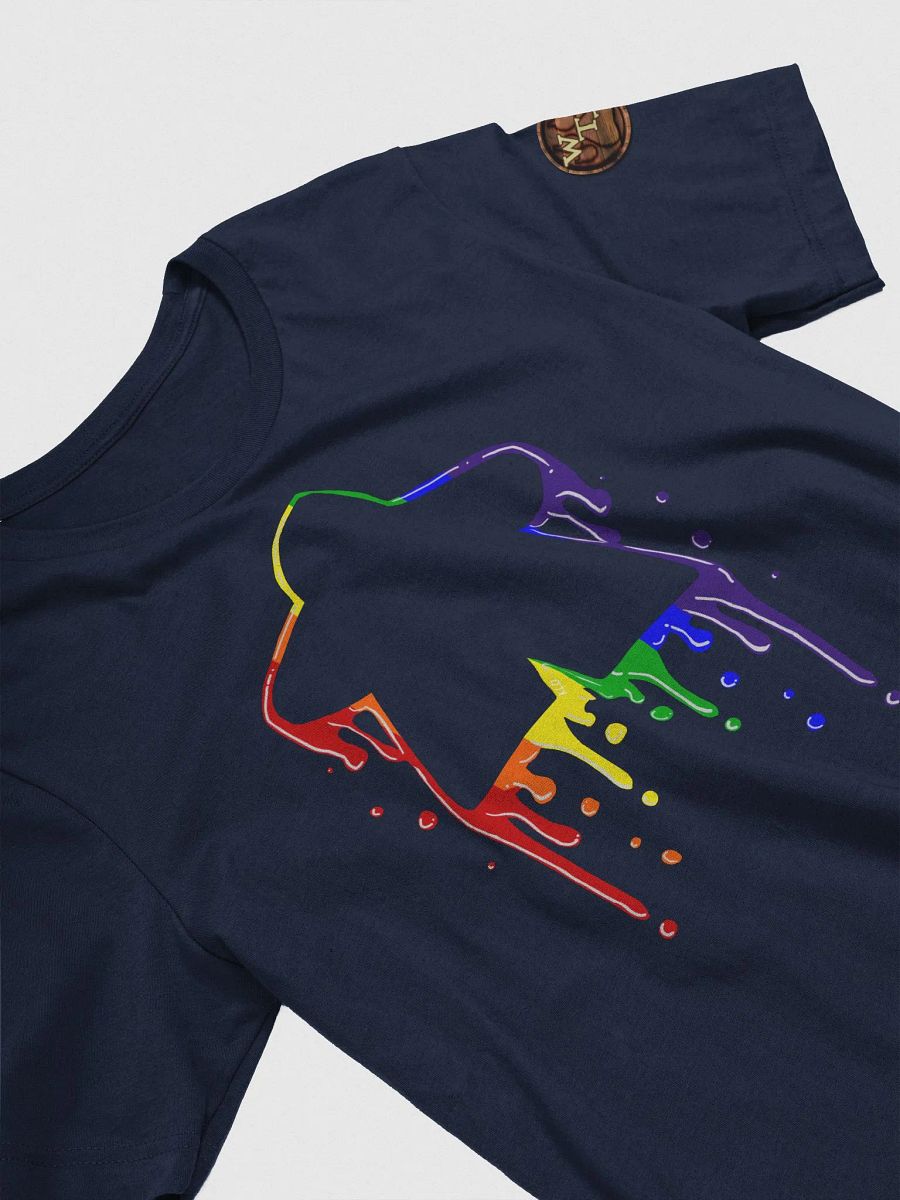 Drippy Rainbow Meeple T-Shirt product image (1)