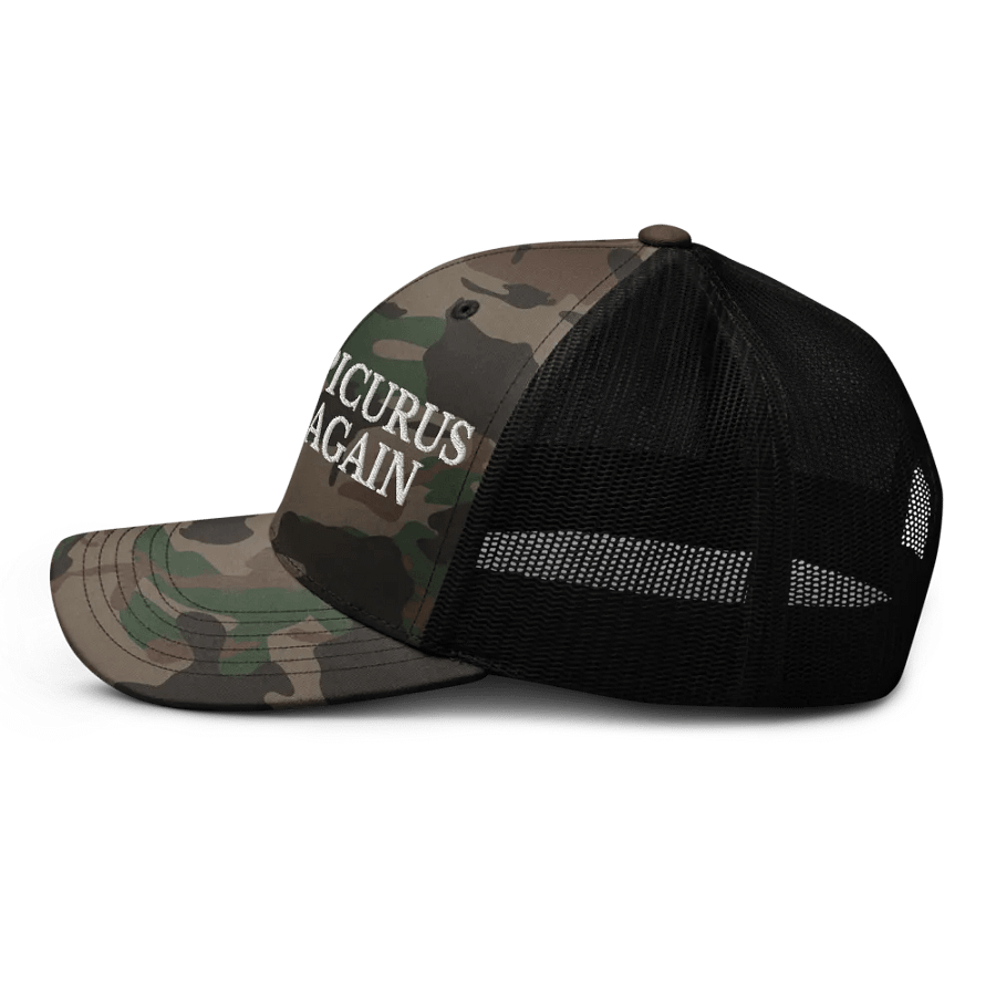 Make Epicurus Great Again (Otto Cap Camouflage Trucker Hat) product image (4)