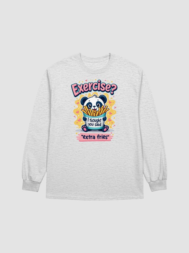 Extra Fries Panda Long Sleeve Tee product image (12)