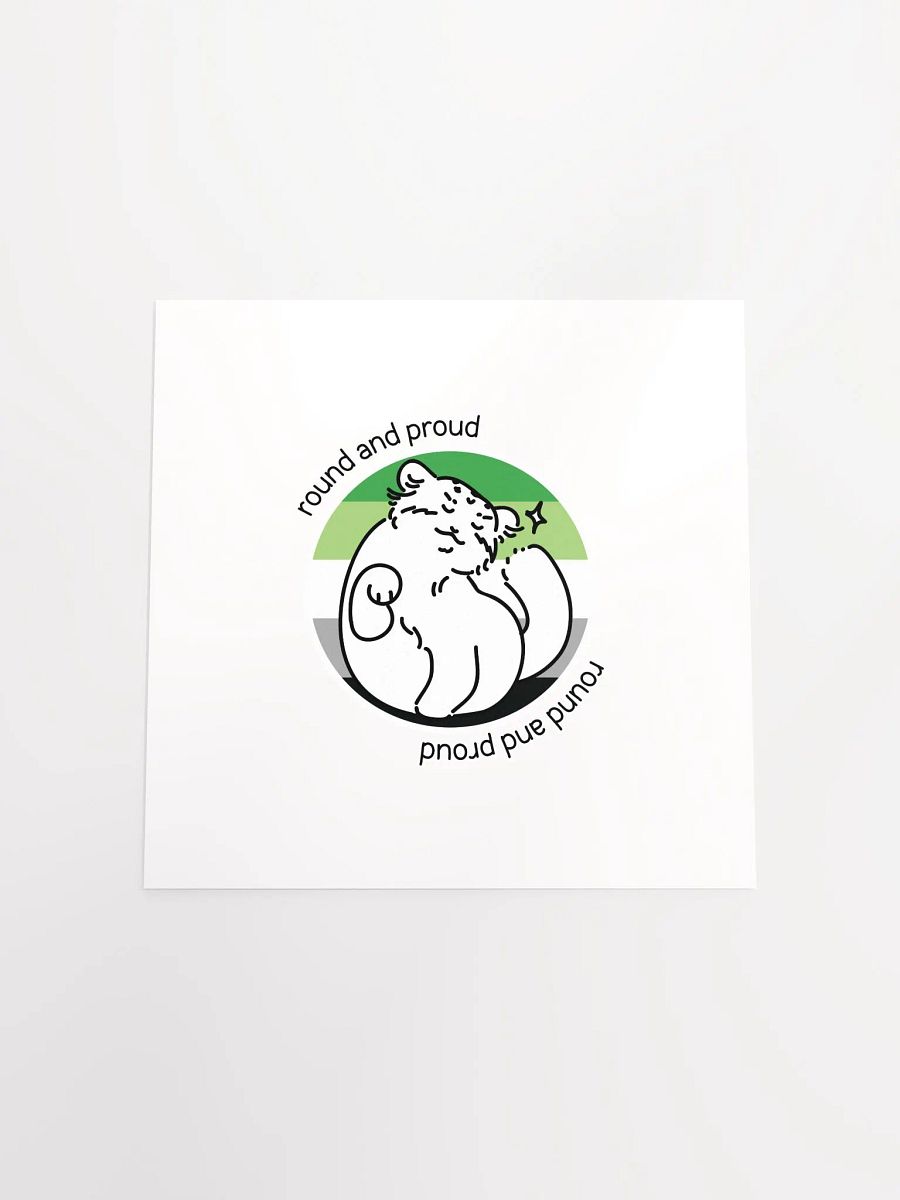 Round and Proud Manul Aromantic Version - Matte Poster product image (4)