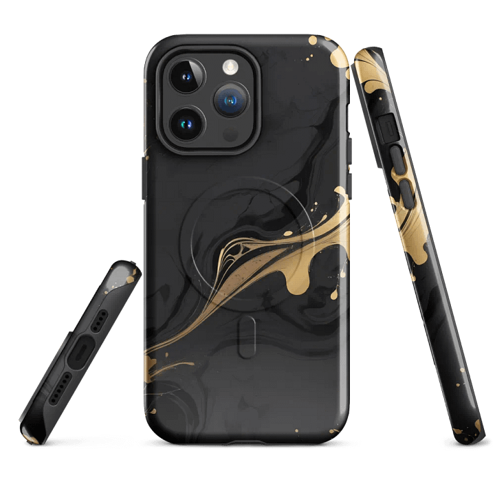 MagSafe® Tough Case for iPhone – Mystic Gold Flow product image (1)