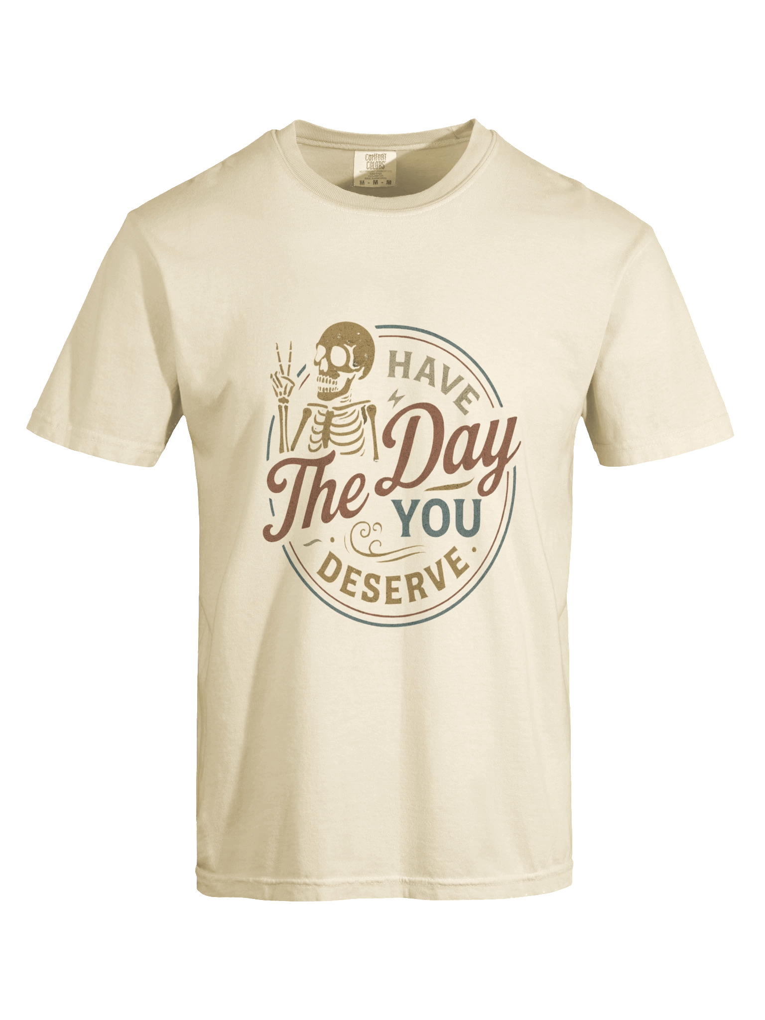 Sarcastic Skeleton Peace Sign Tee product image (47)