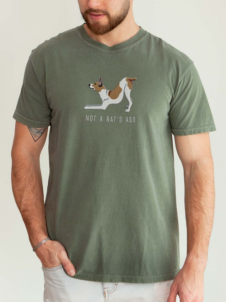 Not a Rat's Ass T-Shirt(Embroidered) of a Rat Terrier product image (2)