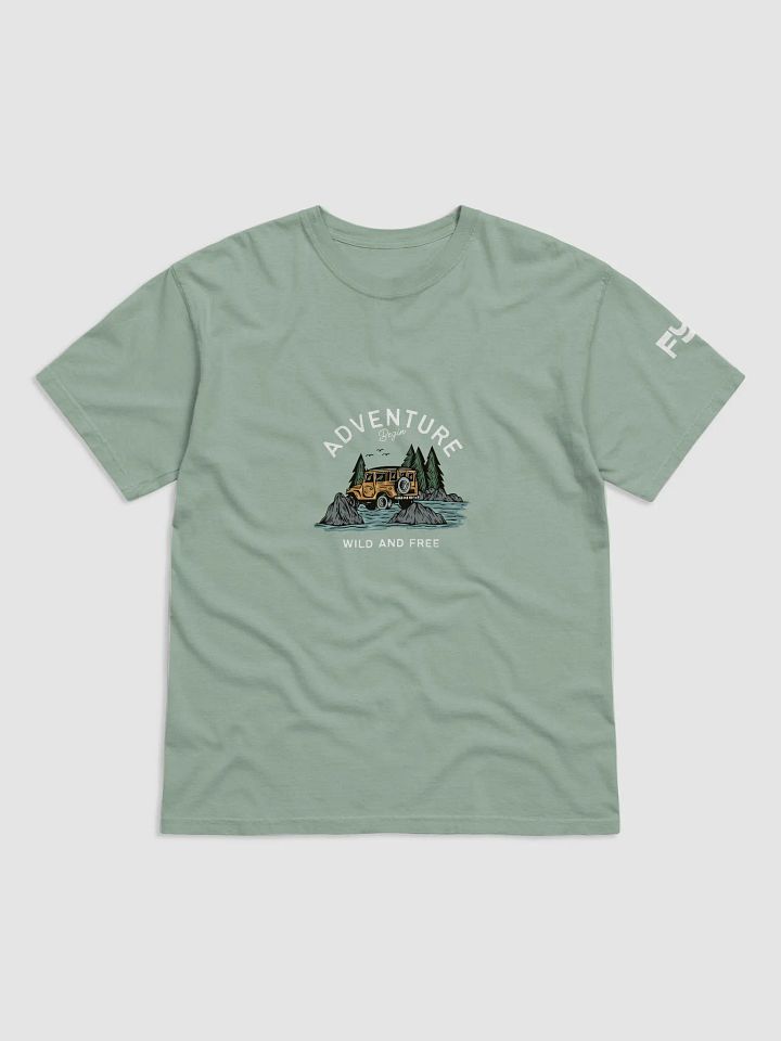 Wild and Free heavyweight garment cotton t-shirt product image (1)