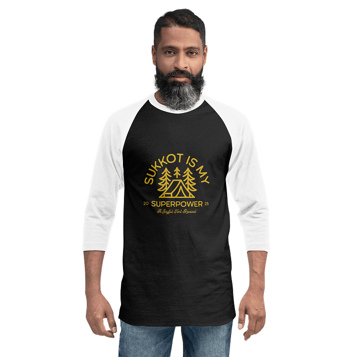 Sukkot Is My Superpower Baseball Tee product image (2)