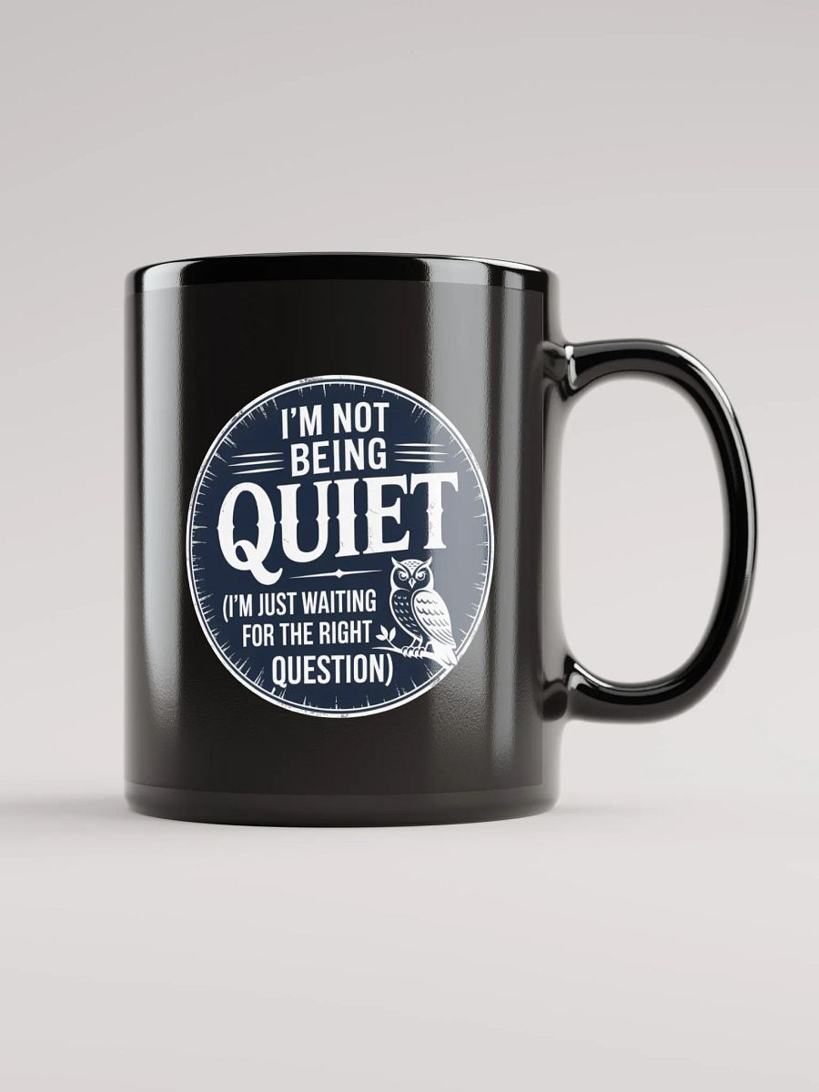 Not Being Quiet Human Design Projector Black Mug product image (1)