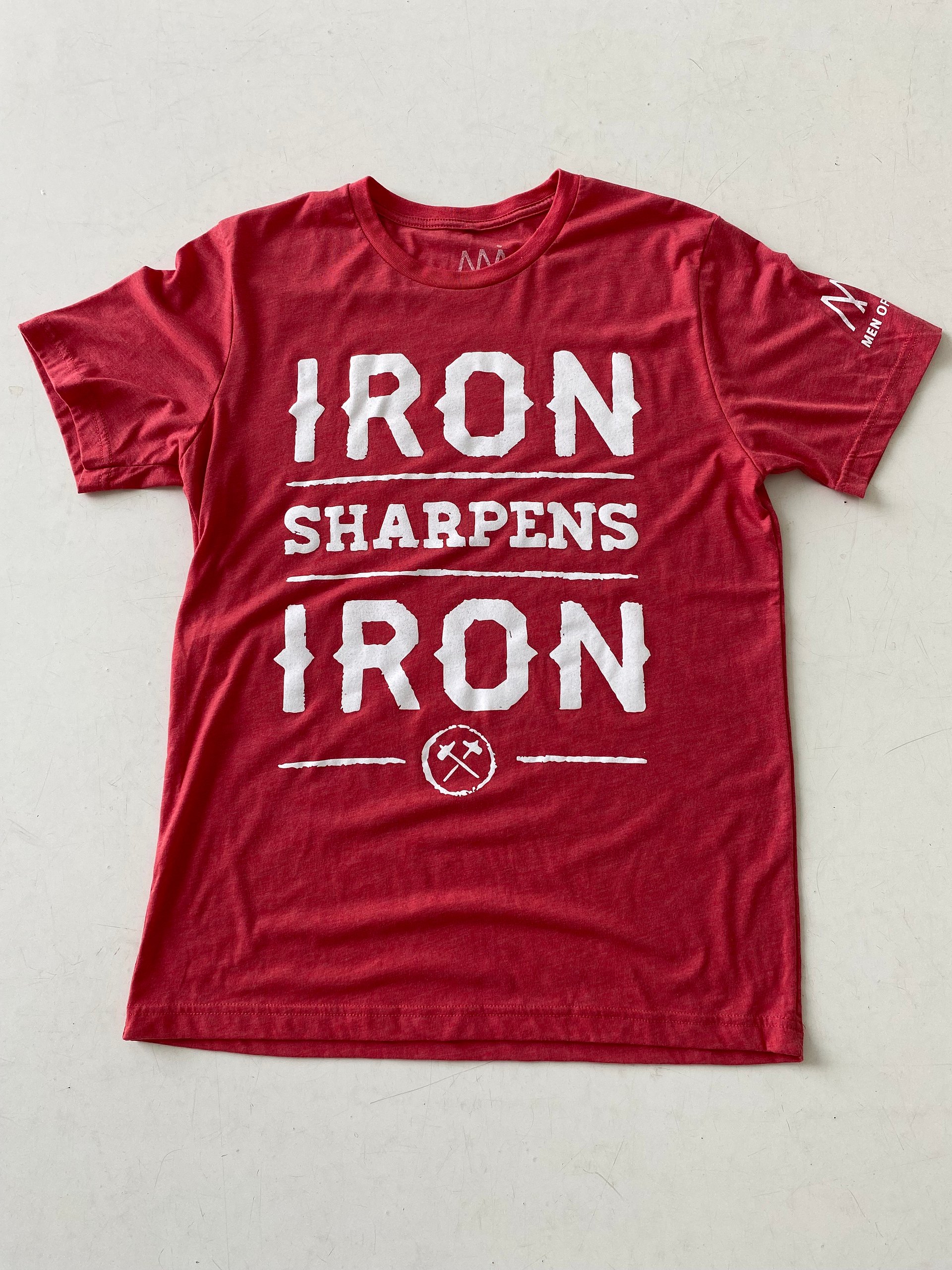 Men of Iron Red IRON SHARPENS IRON T-shirt product image (1)