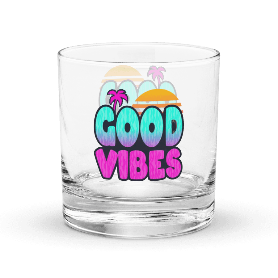 GOOD VIBES ROCKS GLASS product image (3)