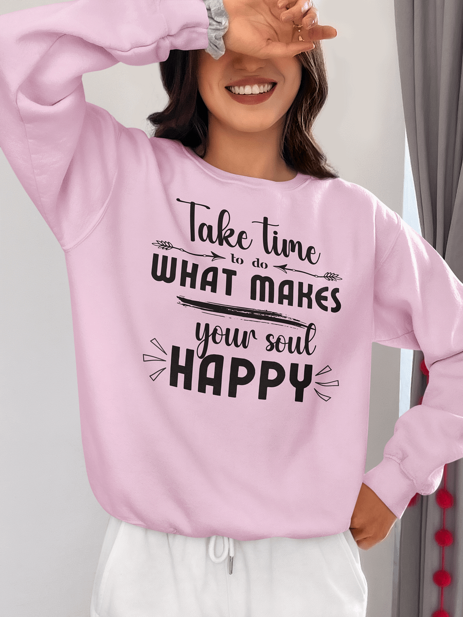 Make Your Soul Happy Gildan Sweater - Light product image (1)