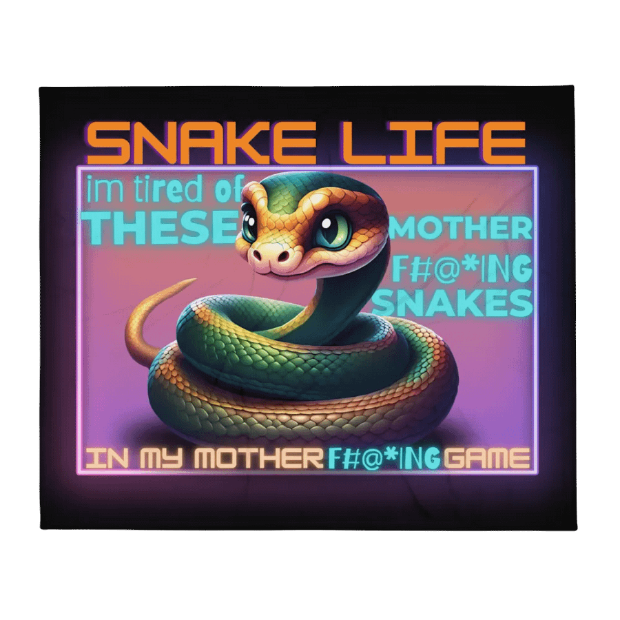 snake life blanket product image (2)
