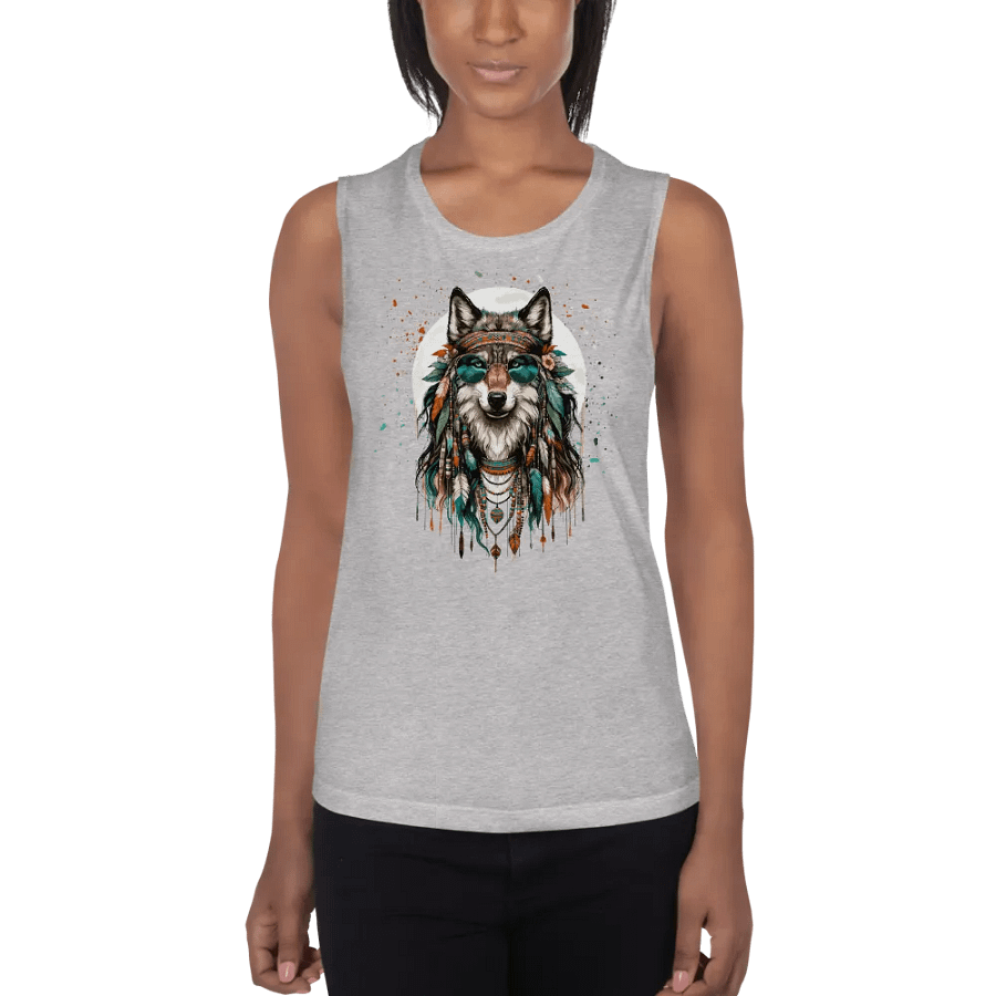 Mystic Moonlit Wolf - Tank Top product image (2)