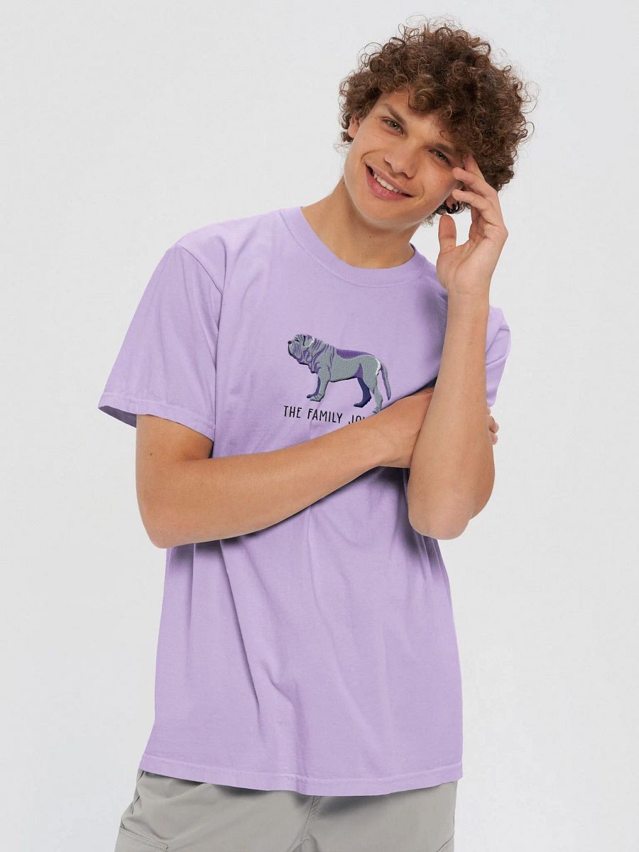 The Family Jowls T-Shirt(Embroidered) of a Neapolitan Mastiff(Blue) product image (8)