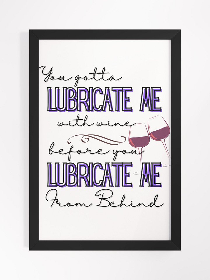 Lubrication Lamb Motto Framed Painting product image (1)