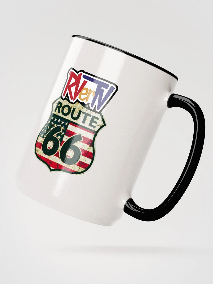 Route 66 Flag Emblem - Ceramic Coffee Mug product image (3)