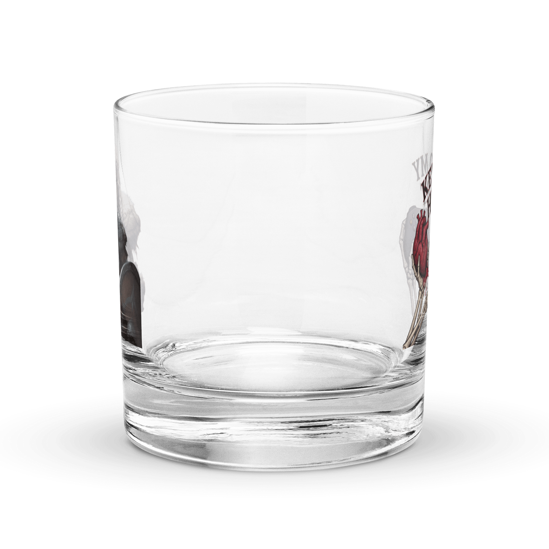 KEY TO MY HEART WARRIOR glass cup product image (1)
