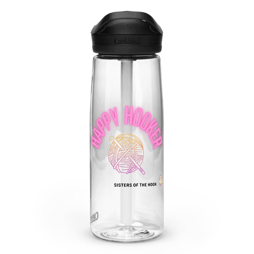 Happy Hooker Water Bottle - Clear product image (1)