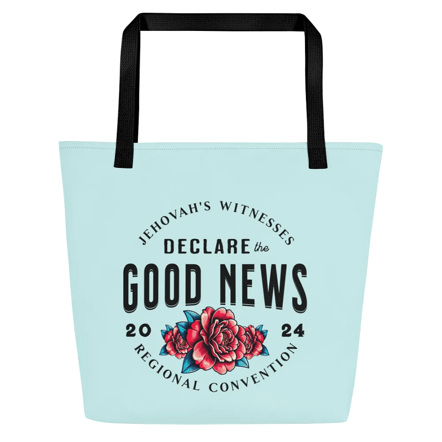 “Declare the Good News”: 2024 Jehovah’s Witnesses Regional Convention Red Roses Tote Bag product image (1)