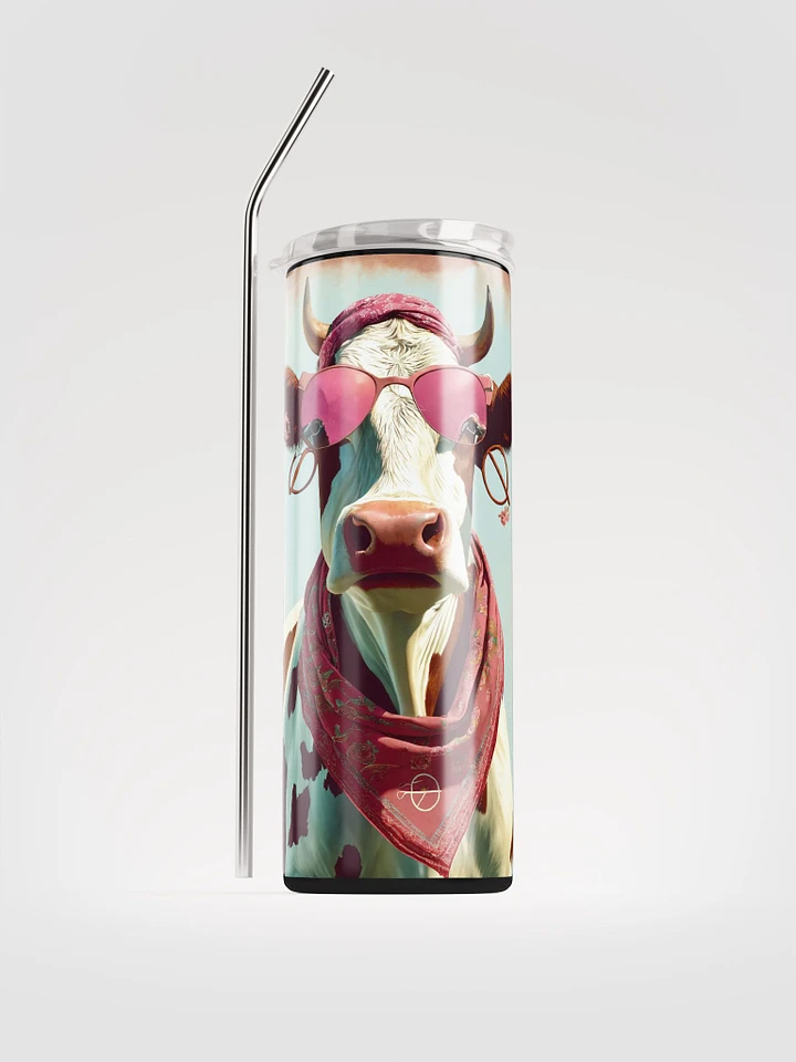 Moo-Dern Cow Stainless Steel Tumbler product image (1)