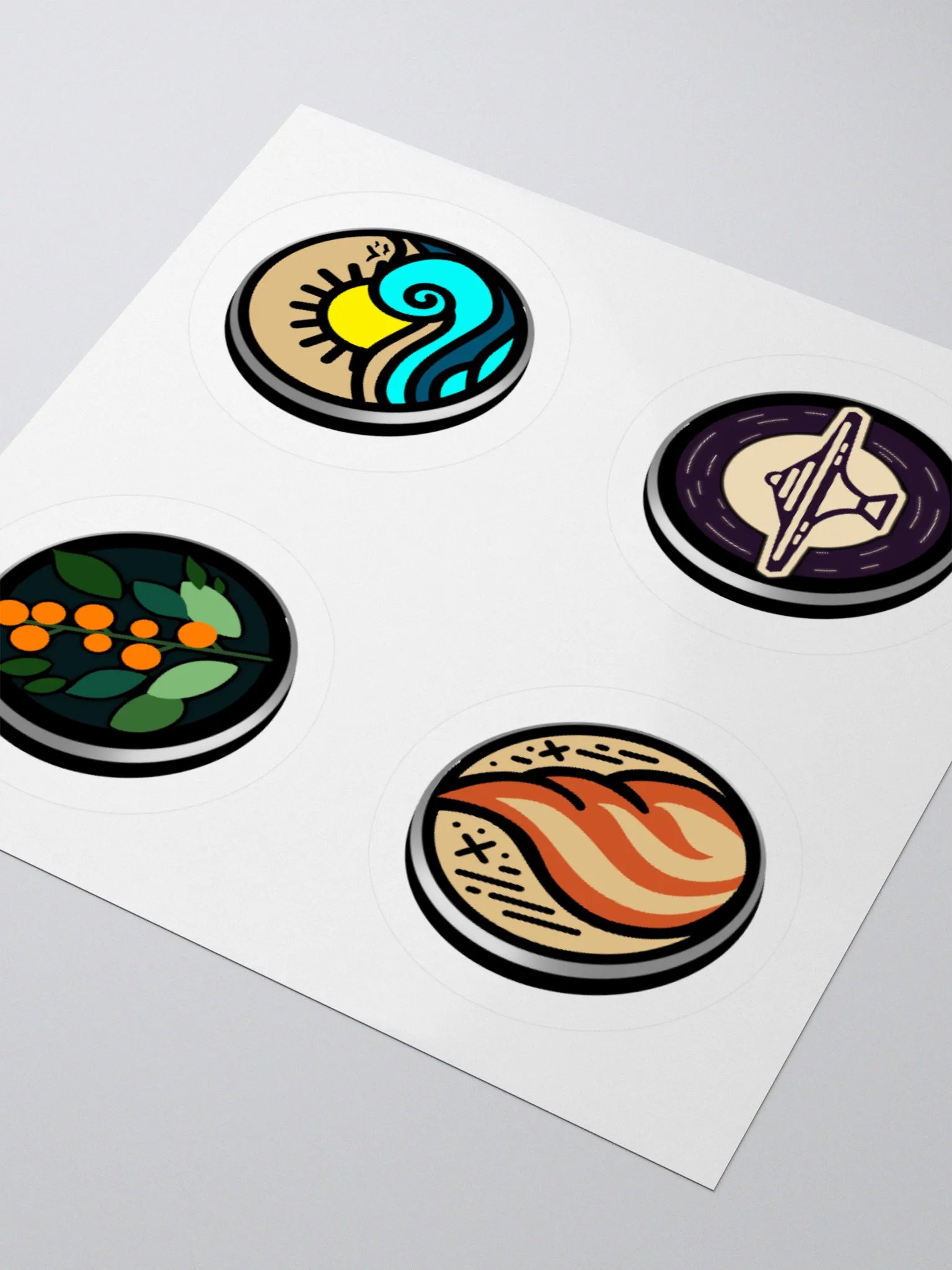 Minimal Faction Button Stickers product image (12)