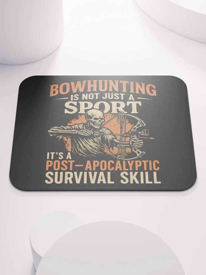 Bowhunting Mouse Pad – Post-Apocalyptic Workstation Humor product image (1)