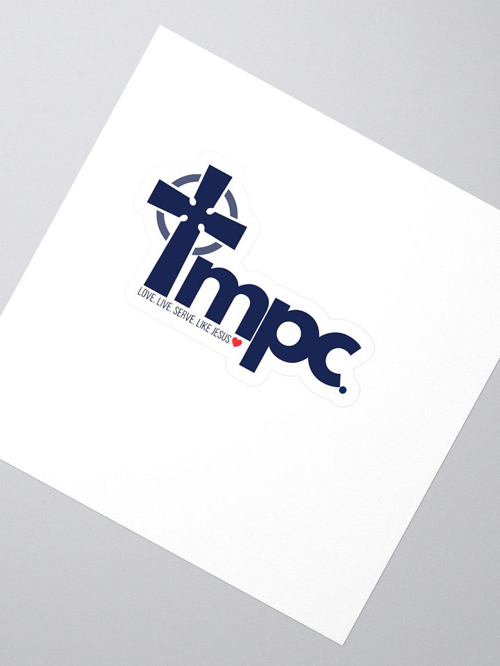 Cross Logo: LOVE.LIVE.SERVE.LIKE JESUS Sticker product image (2)