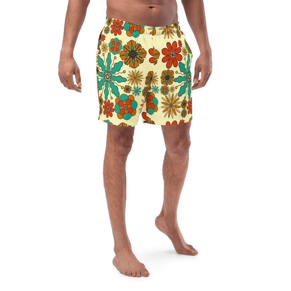 Retro Floral Swim Shorts product image (5)