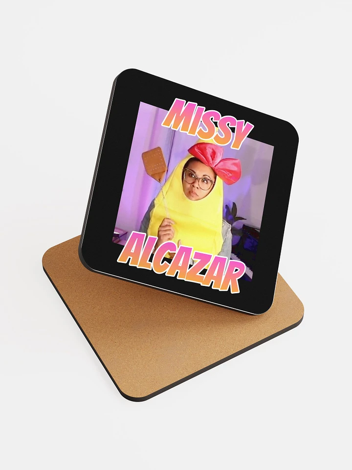 Missy Banana glossed cork coaster product image (1)