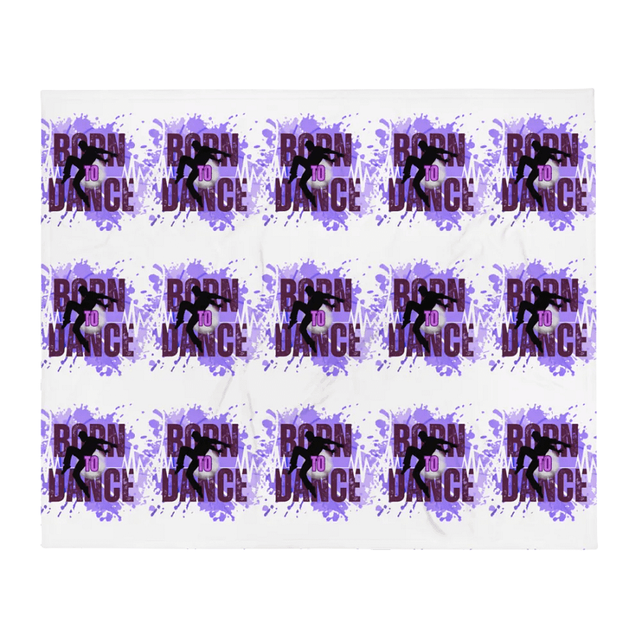 Born to Dance His Silhouette Throw Blanket product image (2)
