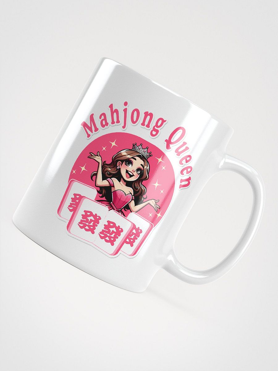 Pink Mahjong Queen WHITE COFFEE MUG product image (7)