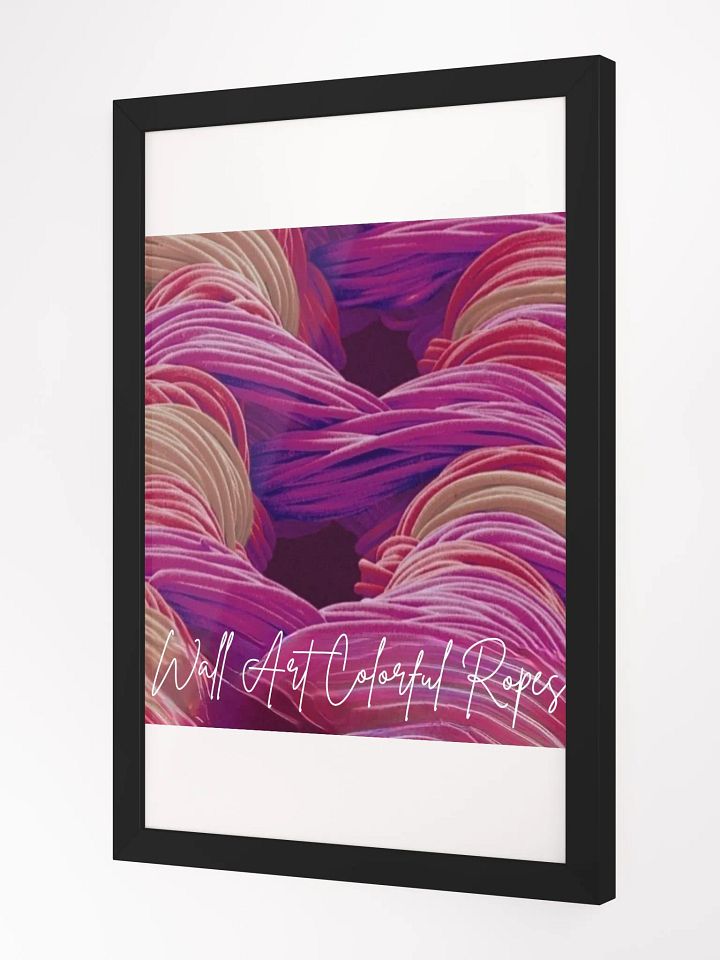 Colorful Ropes Framed High-Quality Matte Poster (in) product image (2)