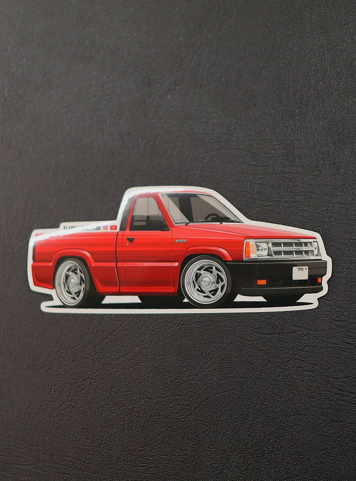 Mazda B2200 / B2000 6" Mini Truck Sticker product image (1)