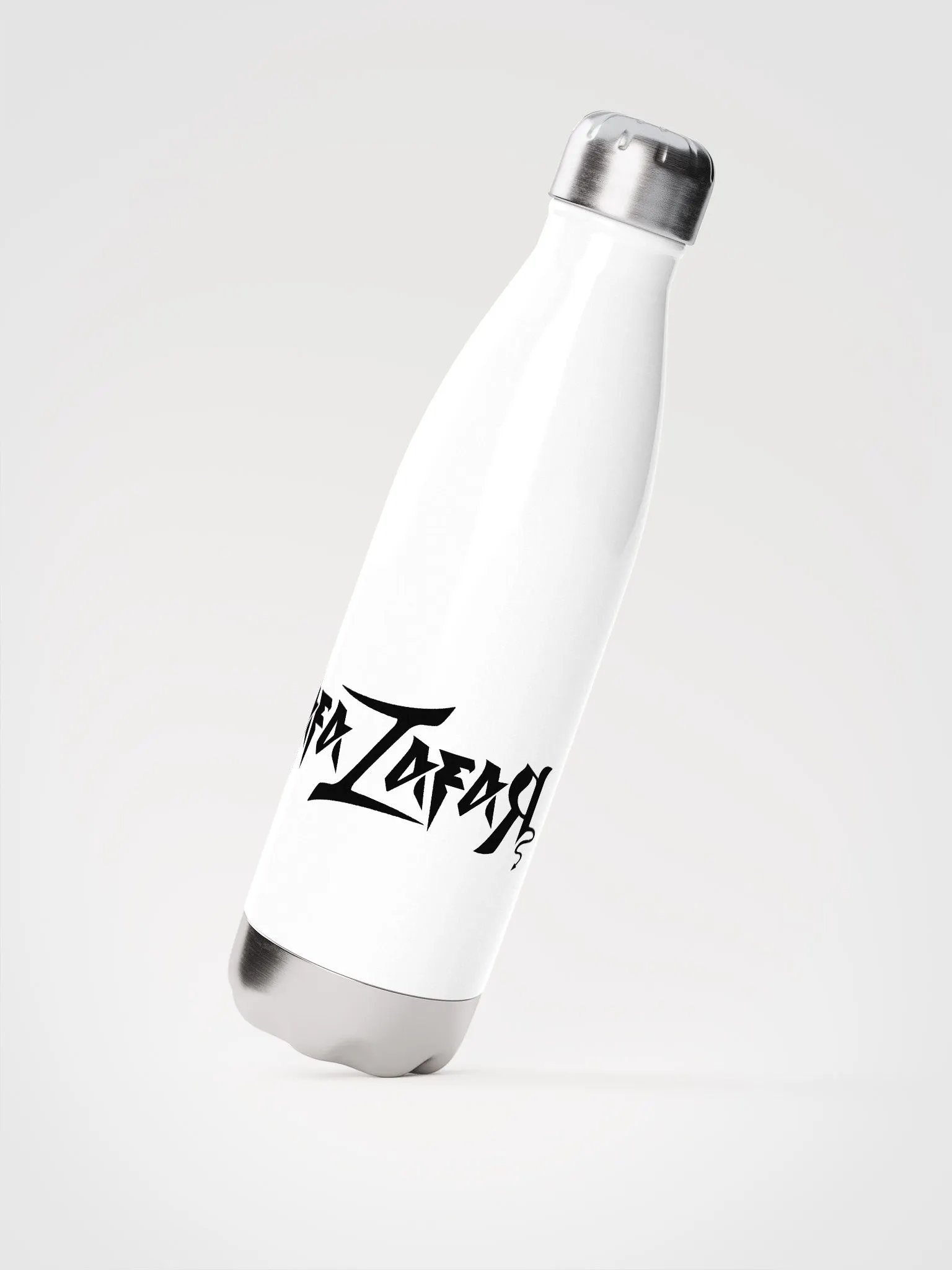 RafaZafar Logotext Steel Thermos (white) product image (2)