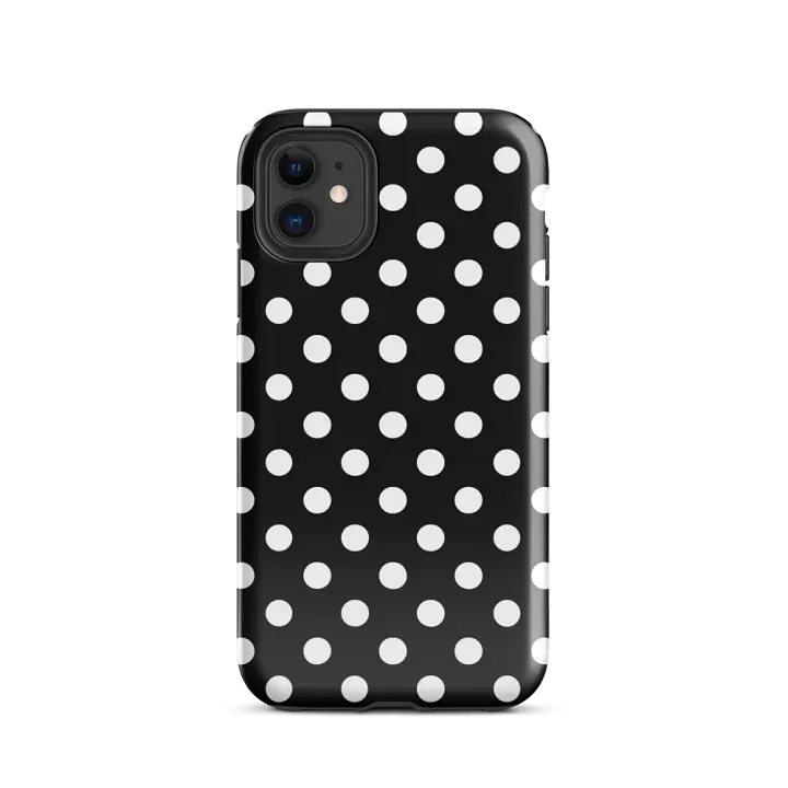 black polka dot i phone case product image (24)