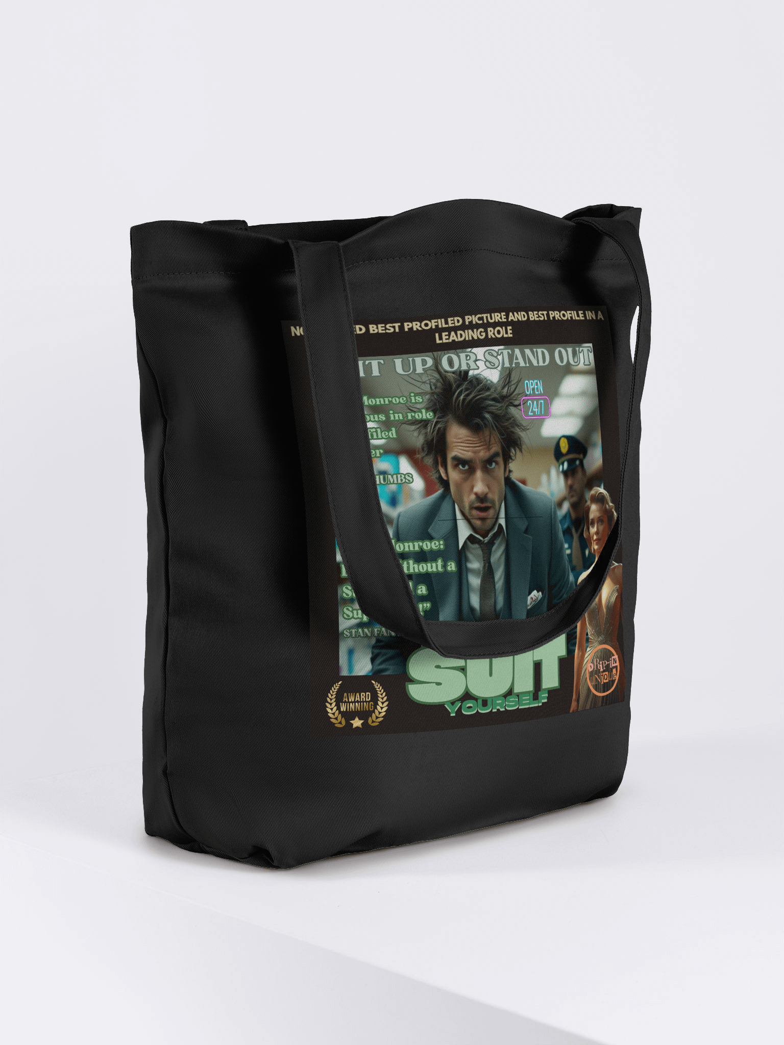 Suit Yourself Eco-Friendly Tote Bag-ANTI Profiling Message product image (4)
