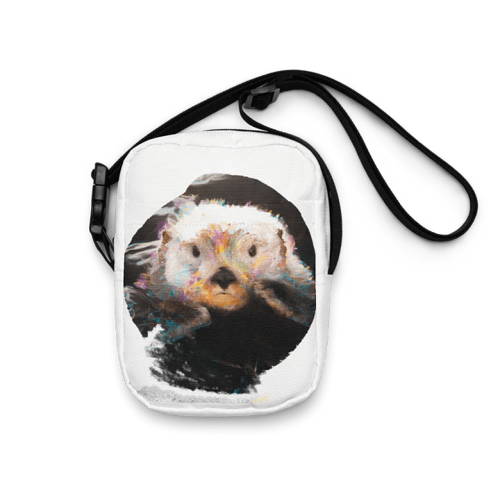 Watercolor Sea Otter All-Over Print Crossbody Bag product image (1)