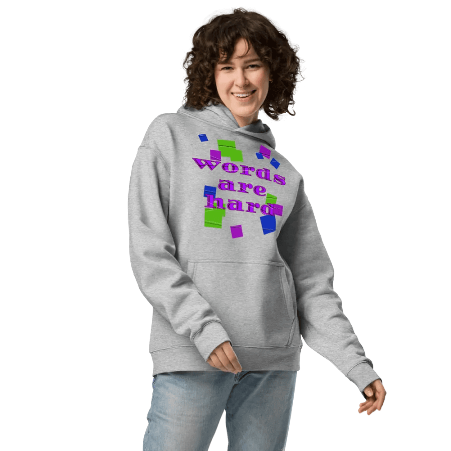 Words are hard Unisex Hoodie product image (33)