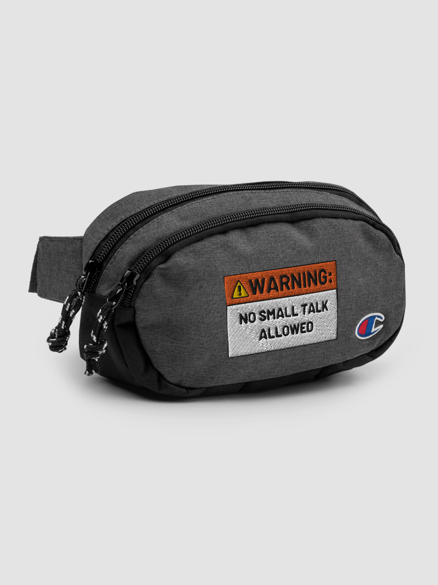CAUTION: NO SMALL TALK Fanny Pack product image (3)