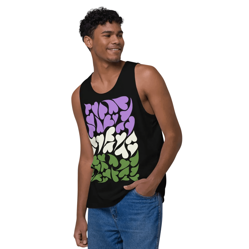 Nestled PRIDE Genderqueer Tank Top product image (11)